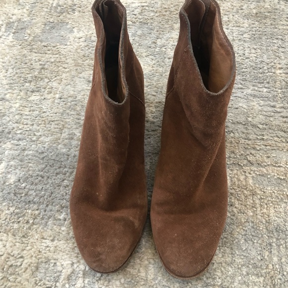 MADEWELL Brown Suede Zip Ankle Fashion Boots Bootie Size 7 - Picture 2 of 14